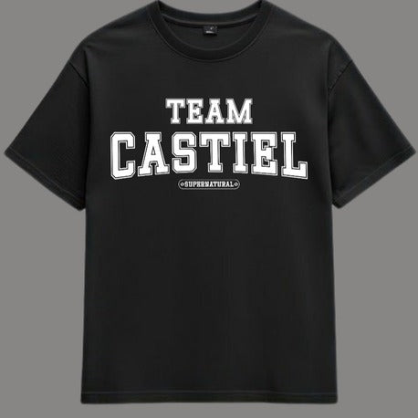 Supernatural | Team Castiel T-Shirt - Siyah