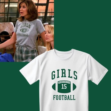Friends Rachel "Girls Football" Tshirt | Beyaz Renk