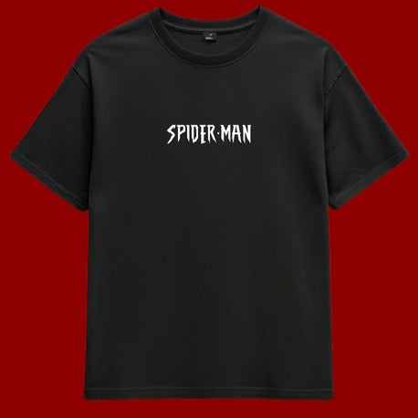 Spider-Man Düz T-Shirt - Siyah