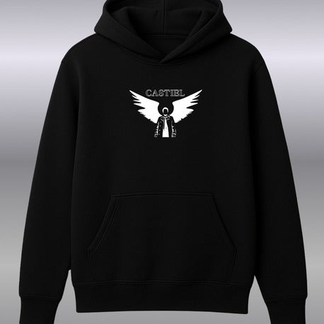Supernatural Castiel | Üç İplikli Sweatshirt - Siyah