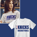 Friends Rachel  quot;Knicks Basketball quot; T-Shirt| Beyaz Renk