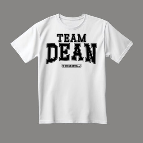 Supernatural | Team Dean T-Shirt | ;Beyaz Renk