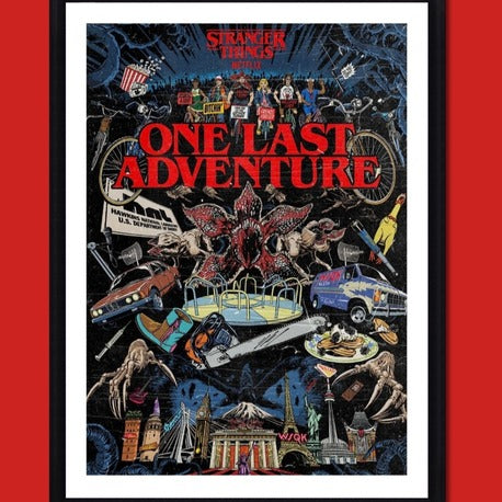 Stranger Things | One Last Adventure | Çerçeveli Poster | A3