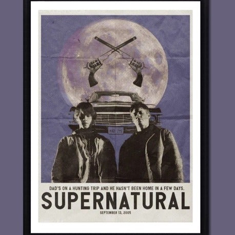 Supernatural Poster | A3 | Çerçeveli