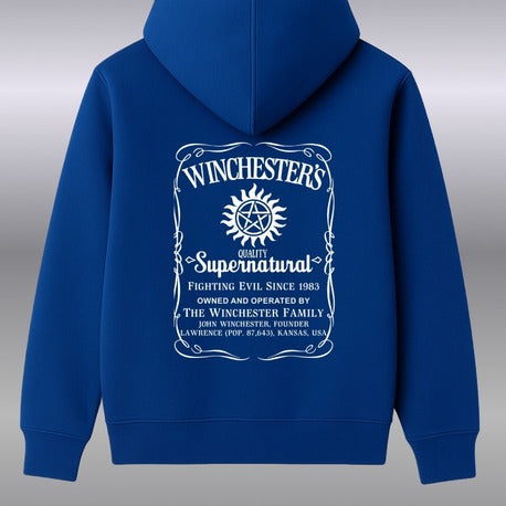 Winchester Whiskey |Üç İplikli Sweatshirt - Mavi