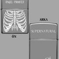 Supernatural Çakmak | Enochian Ribs - Gümüş Renk