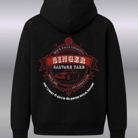 Bobby Singer Salvage | Sweatshirt | Üç İplikli | Siyah Renk