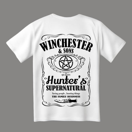 Winchester Whiskey T-Shirt - Beyaz