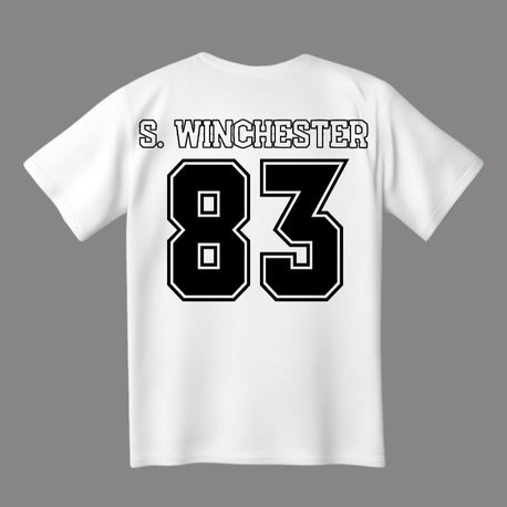 Supernatural    College | Sam Winchester T-Shirt - Beyaz