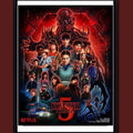 Stranger Things | 5. sezon afiş | Çerçeveli Poster | A3