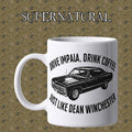 Drive İmpala, Drink Coffee Kupa | Supernatural