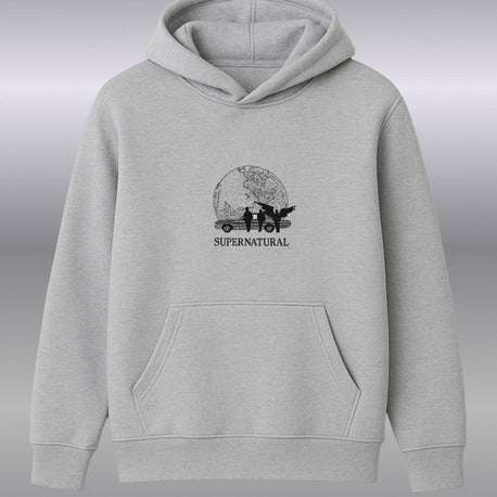 Supernatural | Üç İplikli Sweatshirt - Gri