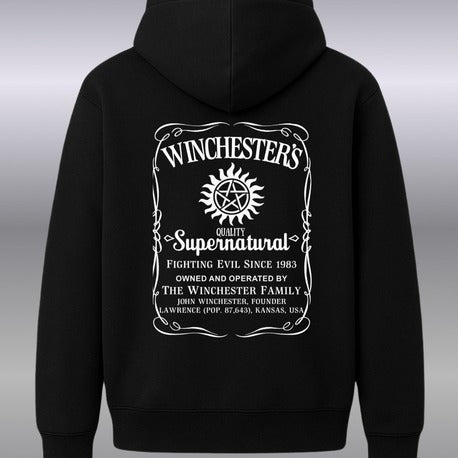 Winchester Whiskey |Üç İplikli Sweatshirt - Siyah