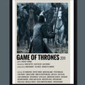 Game Of Thrones Afiş Poster | A3 | Çerçeveli