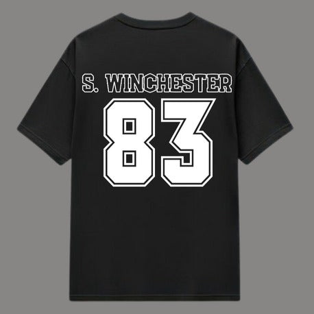 Supernatural    College | Sam Winchester T-Shirt - Siyah