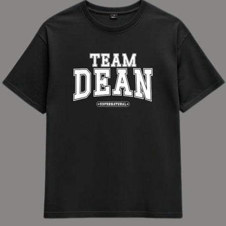 Supernatural | Team Dean T-Shirt | Siyah Renk