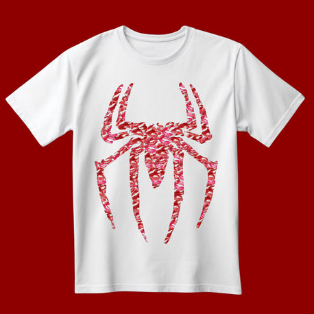 Spider-Kiss T-Shirt - Beyaz