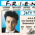 Friends Joey Tribbiani Kimlik Kartı