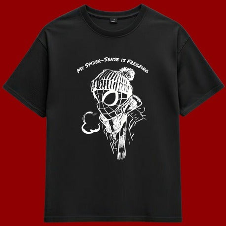 Spider-Freezing T-Shirt - Siyah