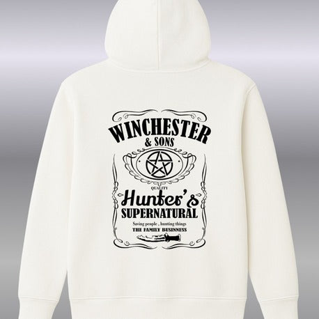 Winchester Whiskey |Üç İplikli Sweatshirt - Beyaz