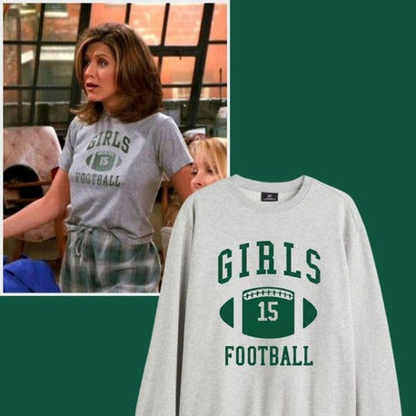 Friends Rachel "Girls Football" Sweatshirt | Kar Melanj Renk