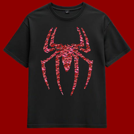 Spider-Kiss T-Shirt - Siyah