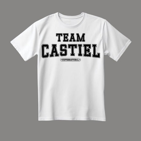 Supernatural | Team Castiel T-Shirt - Beyaz