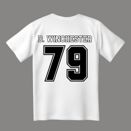 Supernatural    College | Dean Winchester T-Shirt - Beyaz